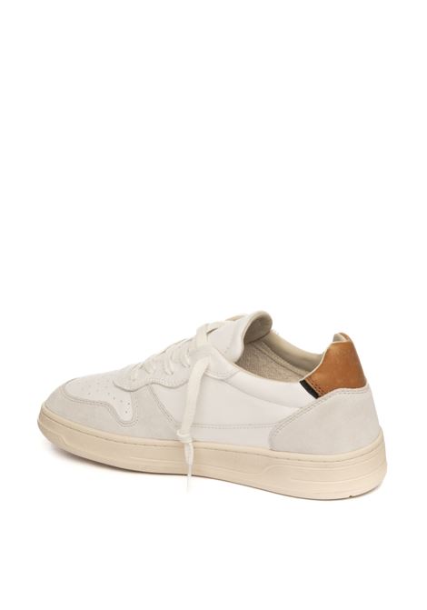 White/tan court 2.0 sneaker D.A.T.E. | COURT 2.0 UNATURAL-WHT/CUO